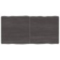 vidaXL Tischplatte Dunkelgrau 120x60x6 cm Eichenholz mit Baumkante vidaXL Tischplatte Dunkelgrau 120x60x6 cm Eichenholz mit Baumkante