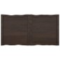 vidaXL Tischplatte Dunkelgrau 120x60x6 cm Eichenholz mit Baumkante vidaXL Tischplatte Dunkelgrau 120x60x6 cm Eichenholz mit Baumkante