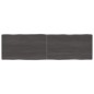 vidaXL Tischplatte Dunkelgrau 140x40x4 cm Eichenholz mit Baumkante vidaXL Tischplatte Dunkelgrau 140x40x4 cm Eichenholz mit Baumkante