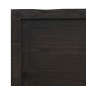 vidaXL Tischplatte Dunkelgrau 140x40x6 cm Eichenholz mit Baumkante vidaXL Tischplatte Dunkelgrau 140x40x6 cm Eichenholz mit Baumkante