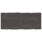 vidaXL Tischplatte Dunkelgrau 140x60x4 cm Eichenholz mit Baumkante vidaXL Tischplatte Dunkelgrau 140x60x4 cm Eichenholz mit Baumkante