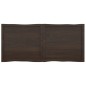 vidaXL Tischplatte Dunkelgrau 140x60x4 cm Eichenholz mit Baumkante vidaXL Tischplatte Dunkelgrau 140x60x4 cm Eichenholz mit Baumkante
