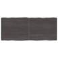 vidaXL Tischplatte Dunkelgrau 140x60x6 cm Eichenholz mit Baumkante vidaXL Tischplatte Dunkelgrau 140x60x6 cm Eichenholz mit Baumkante