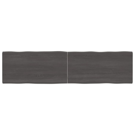 vidaXL Tischplatte 160x40x(2-4) cm Massivholz Behandelt Baumkante