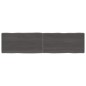 vidaXL Tischplatte Dunkelgrau 160x40x6 cm Eichenholz mit Baumkante vidaXL Tischplatte Dunkelgrau 160x40x6 cm Eichenholz mit Baumkante