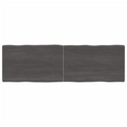 vidaXL Tischplatte 160x50x(2-6) cm Massivholz Behandelt Baumkante
