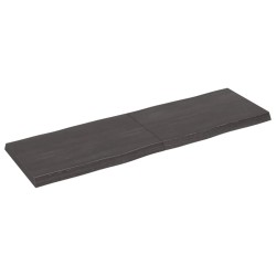 vidaXL Tischplatte 160x50x(2-6) cm Massivholz Behandelt Baumkante