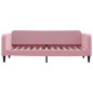 vidaXL Tagesbett mit Matratze Rosa 80x200 cm Samt vidaXL Tagesbett mit Matratze Rosa 80x200 cm Samt
