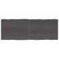 vidaXL Tischplatte Dunkelgrau 160x60x6 cm Eichenholz mit Baumkante vidaXL Tischplatte Dunkelgrau 160x60x6 cm Eichenholz mit Baumkante