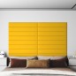 Wandpaneele 12 Stk. Gelb 90x15 cm Samt 1,62 m² Wandpaneele 12 Stk. Gelb 90x15 cm Samt 1,62 m²