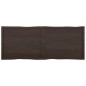 vidaXL Tischplatte Dunkelgrau 160x60x6 cm Eichenholz mit Baumkante vidaXL Tischplatte Dunkelgrau 160x60x6 cm Eichenholz mit Baumkante
