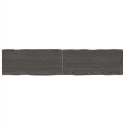 vidaXL Tischplatte 180x40x(2-6) cm Massivholz Behandelt Baumkante
