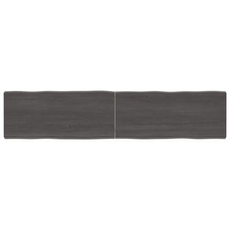 vidaXL Tischplatte 180x40x(2-6) cm Massivholz Behandelt Baumkante
