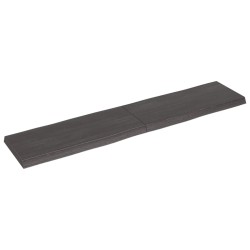 vidaXL Tischplatte 180x40x(2-6) cm Massivholz Behandelt Baumkante