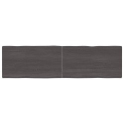 vidaXL Tischplatte 180x50x(2-4) cm Massivholz Behandelt Baumkante