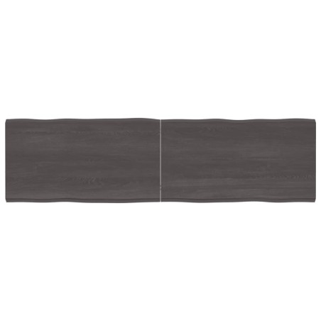 vidaXL Tischplatte 180x50x(2-4) cm Massivholz Behandelt Baumkante