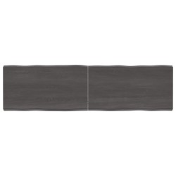 vidaXL Tischplatte 180x50x(2-6) cm Massivholz Behandelt Baumkante