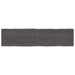vidaXL Tischplatte 200x50x(2-4) cm Massivholz Behandelt Baumkante