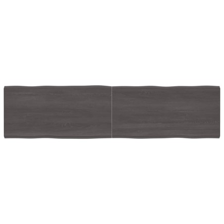 vidaXL Tischplatte 200x50x(2-4) cm Massivholz Behandelt Baumkante