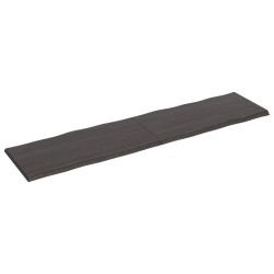 vidaXL Tischplatte 200x50x(2-4) cm Massivholz Behandelt Baumkante