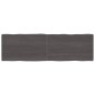 vidaXL Tischplatte Dunkelgrau 200x60x4 cm Eichenholz mit Baumkante vidaXL Tischplatte Dunkelgrau 200x60x4 cm Eichenholz mit Baumkante