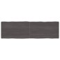 vidaXL Tischplatte Dunkelgrau 200x60x6 cm Eichenholz mit Baumkante vidaXL Tischplatte Dunkelgrau 200x60x6 cm Eichenholz mit Baumkante