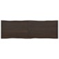 vidaXL Tischplatte Dunkelgrau 200x60x6 cm Eichenholz mit Baumkante vidaXL Tischplatte Dunkelgrau 200x60x6 cm Eichenholz mit Baumkante