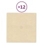 Wandpaneele 12 Stk. Creme 30x30 cm Stoff 1,08 m² Wandpaneele 12 Stk. Creme 30x30 cm Stoff 1,08 m²
