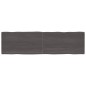 vidaXL Tischplatte Dunkelgrau 220x60x6 cm Eichenholz mit Baumkante vidaXL Tischplatte Dunkelgrau 220x60x6 cm Eichenholz mit Baumkante
