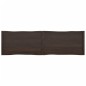 vidaXL Tischplatte Dunkelgrau 220x60x6 cm Eichenholz mit Baumkante vidaXL Tischplatte Dunkelgrau 220x60x6 cm Eichenholz mit Baumkante