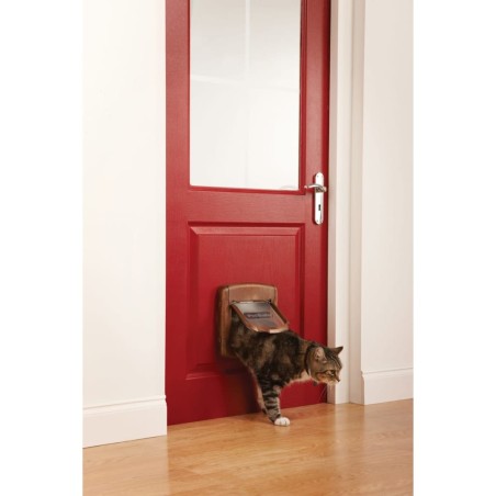 PetSafe Katzenklappe 4-Wege Magnetisch Deluxe 420 Braun