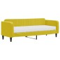 vidaXL Tagesbett mit Matratze Gelb 80x200 cm Samt vidaXL Tagesbett mit Matratze Gelb 80x200 cm Samt