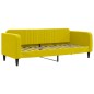 vidaXL Tagesbett mit Matratze Gelb 80x200 cm Samt vidaXL Tagesbett mit Matratze Gelb 80x200 cm Samt