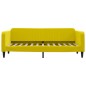 vidaXL Tagesbett mit Matratze Gelb 80x200 cm Samt vidaXL Tagesbett mit Matratze Gelb 80x200 cm Samt