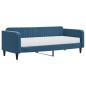 vidaXL Tagesbett mit Matratze Blau 90x200 cm Samt vidaXL Tagesbett mit Matratze Blau 90x200 cm Samt