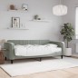 vidaXL Tagesbett mit Matratze Hellgrau 90x200 cm Samt vidaXL Tagesbett mit Matratze Hellgrau 90x200 cm Samt