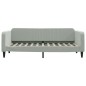 vidaXL Tagesbett mit Matratze Hellgrau 90x200 cm Samt vidaXL Tagesbett mit Matratze Hellgrau 90x200 cm Samt