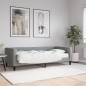 vidaXL Tagesbett mit Matratze Hellgrau 90x200 cm Stoff vidaXL Tagesbett mit Matratze Hellgrau 90x200 cm Stoff