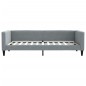 vidaXL Tagesbett mit Matratze Hellgrau 90x200 cm Stoff vidaXL Tagesbett mit Matratze Hellgrau 90x200 cm Stoff