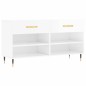 vidaXL Schuhbank Hochglanz-Weiß 102x35x55 cm Holzwerkstoff vidaXL Schuhbank Hochglanz-Weiß 102x35x55 cm Holzwerkstoff