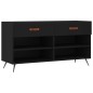 vidaXL Schuhbank Schwarz 102x35x55 cm Holzwerkstoff vidaXL Schuhbank Schwarz 102x35x55 cm Holzwerkstoff