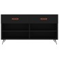 vidaXL Schuhbank Schwarz 102x35x55 cm Holzwerkstoff vidaXL Schuhbank Schwarz 102x35x55 cm Holzwerkstoff