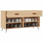 vidaXL Schuhbank Sonoma-Eiche 102x35x55 cm Holzwerkstoff vidaXL Schuhbank Sonoma-Eiche 102x35x55 cm Holzwerkstoff