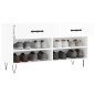 vidaXL Schuhbank Hochglanz-Weiß 102x35x55 cm Holzwerkstoff vidaXL Schuhbank Hochglanz-Weiß 102x35x55 cm Holzwerkstoff