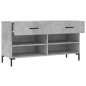 vidaXL Schuhbank Betongrau 102x35x55 cm Holzwerkstoff vidaXL Schuhbank Betongrau 102x35x55 cm Holzwerkstoff