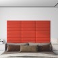 Wandpaneele 12 Stk. Rot 60x15 cm Kunstleder 1,08 m² Wandpaneele 12 Stk. Rot 60x15 cm Kunstleder 1,08 m²