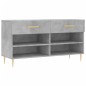 vidaXL Schuhbank Betongrau 102x35x55 cm Holzwerkstoff vidaXL Schuhbank Betongrau 102x35x55 cm Holzwerkstoff
