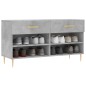 vidaXL Schuhbank Betongrau 102x35x55 cm Holzwerkstoff vidaXL Schuhbank Betongrau 102x35x55 cm Holzwerkstoff
