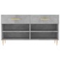 vidaXL Schuhbank Betongrau 102x35x55 cm Holzwerkstoff vidaXL Schuhbank Betongrau 102x35x55 cm Holzwerkstoff