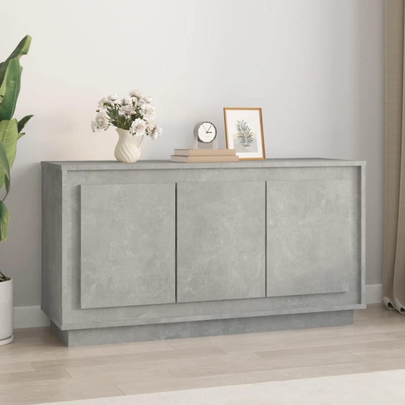 vidaXL Sideboard Betongrau 102x35x55 cm Holzwerkstoff vidaXL Sideboard Betongrau 102x35x55 cm Holzwerkstoff